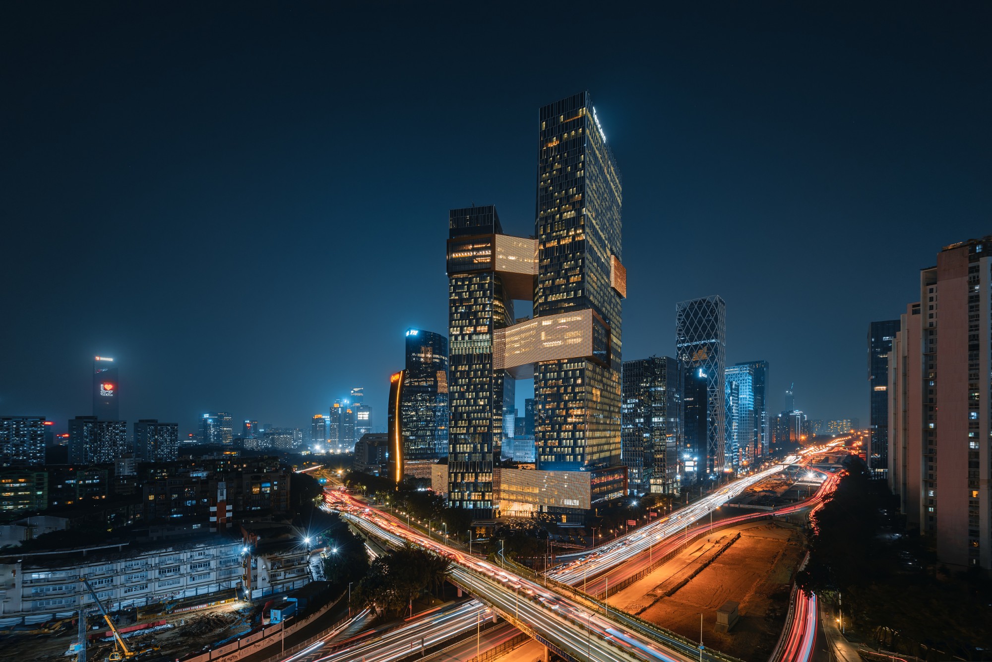 成都腾讯大厦夜景图片